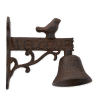 WELCOME SIGN WITH BIRD CAST IRON DOOR BELL