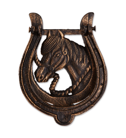 HORSESHOE CAST IRON DOOR KNOCKER