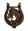 HORSESHOE CAST IRON DOOR KNOCKER