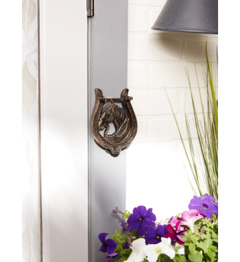 HORSESHOE CAST IRON DOOR KNOCKER