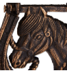 HORSESHOE CAST IRON DOOR KNOCKER