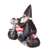 SOLAR BIKER GNOME FIGURINE