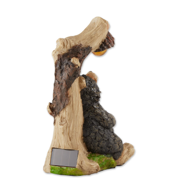 BLACK BEAR SOLAR STATUE