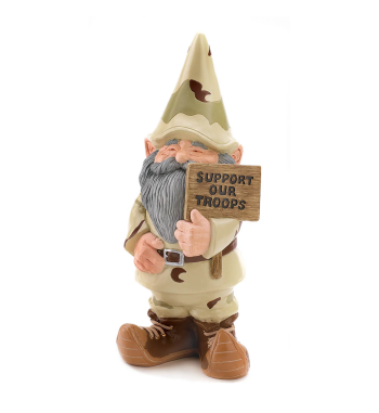 SUPPORT OUR TROOPS GNOME
