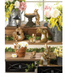 MOM AND BABY RABBIT FIGURINE