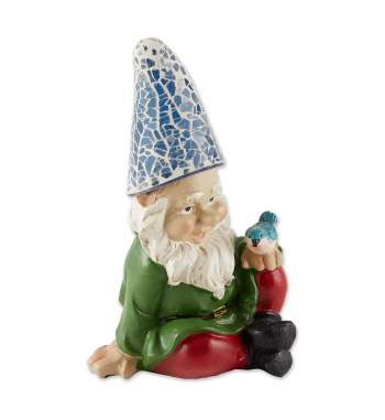 CHEERY GNOME SOLAR STATUE