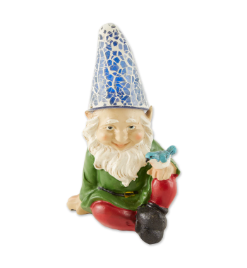 CHEERY GNOME SOLAR STATUE