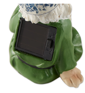 CHEERY GNOME SOLAR STATUE