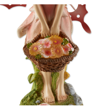SOLAR PINK FAIRY GARDEN FIGURINE