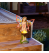 SOLAR PINK FAIRY GARDEN FIGURINE