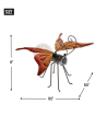 SOLAR BUTTERFLY GLOW BUG FIGURINE