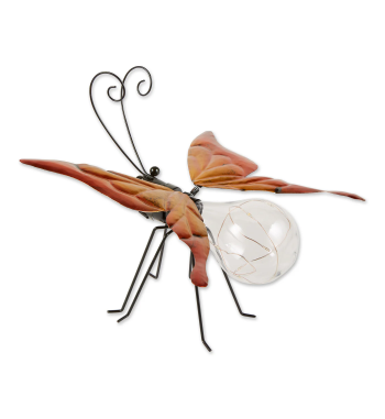 SOLAR BUTTERFLY GLOW BUG FIGURINE