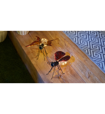 SOLAR BUTTERFLY GLOW BUG FIGURINE