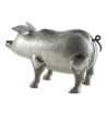 GALVANIZED PIG SCULPTURE