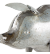 GALVANIZED PIG SCULPTURE