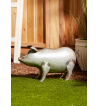 GALVANIZED PIG SCULPTURE