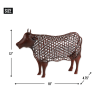 CHICKEN WIRE COW SCULPTURE
