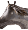 GALVANIZED COW SCULPTURE