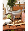 GALVANIZED COW SCULPTURE