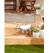 GALVANIZED COW SCULPTURE