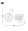 WHITE BICYCLE PLANTER