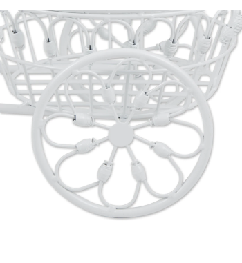 WHITE BICYCLE PLANTER