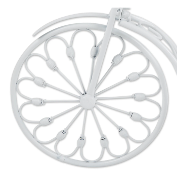 WHITE BICYCLE PLANTER
