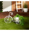 WHITE BICYCLE PLANTER