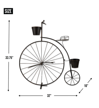 OLD-FASHIONED BICYCLE PLANT STAND