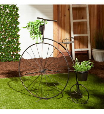 OLD-FASHIONED BICYCLE PLANT STAND
