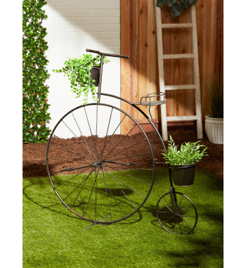OLD-FASHIONED BICYCLE PLANT STAND