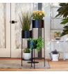 3-TIER BARREL BUCKET PLANT STAND